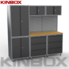 Kinbox Metal Professional 9pcs Gabinetes de herramientas de garaje para almacenamiento de taller