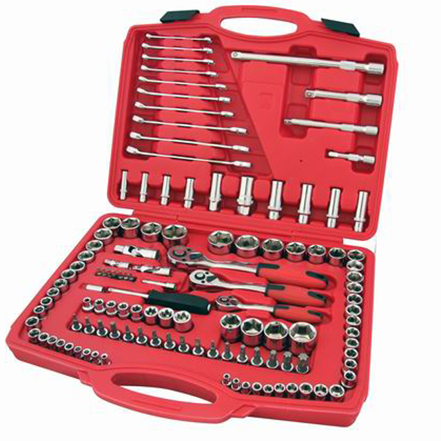 Kit de herramientas de mano de 120 piezas Caja de herramientas completa de llave de tubo