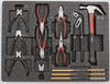 Cajón de herramientas de trabajo de plástico de 7 cajones con herramientas para garaje
